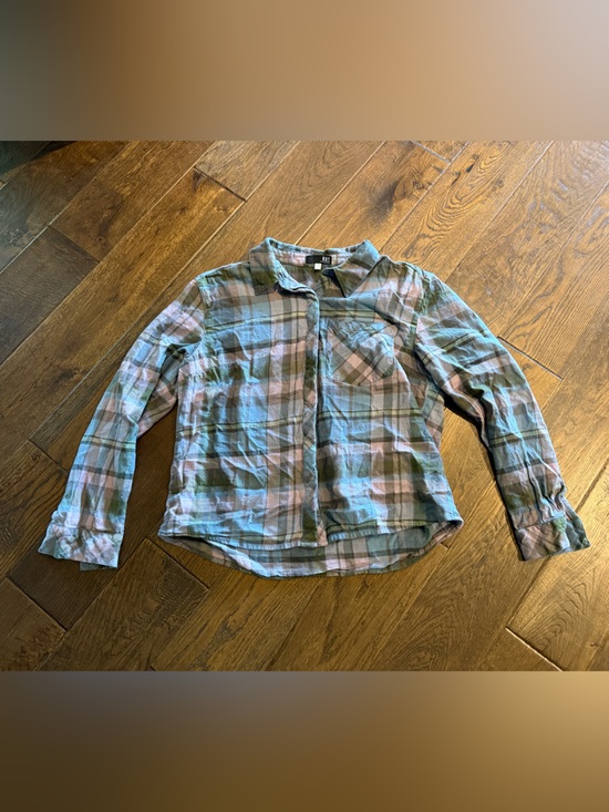 Kut from the Kloth Tops - Kut from the Kloth Plaid Button-Up Shirt - Blue & Purple